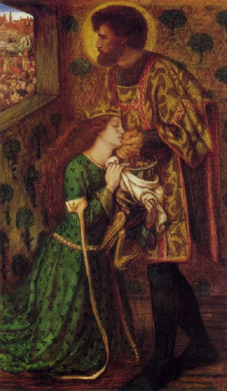 St. George and the Princess Sabra, Dante Gabriel Rossetti